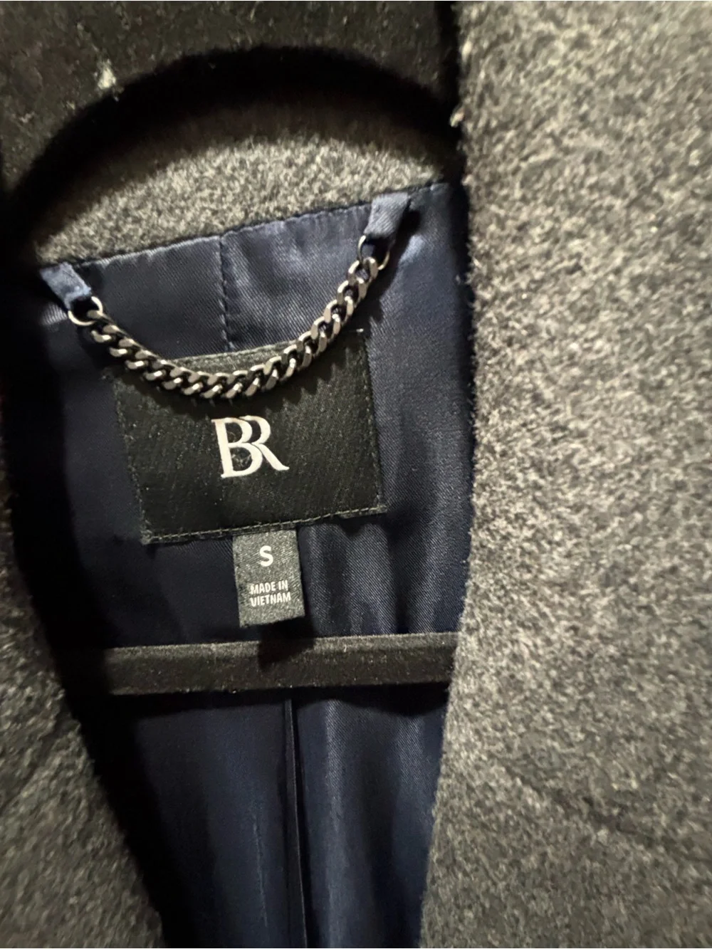 Banana Republic Men's-Style Charcoal Gray Pea Coat